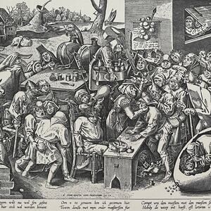 Pieter Bruegel, The Witch of Malleghem, Engraving, Bookplate, Art ~ 241229-WH 70